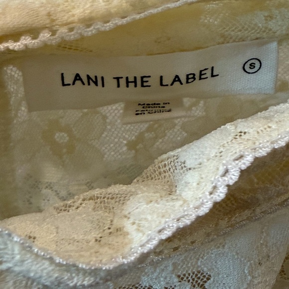 Lani the Label Ivory Lace Long Sleeve Bodysuit Size Small NWT Romantic Boho Chic - Picture 8 of 11